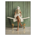 Sage Bath Reader Wall Art