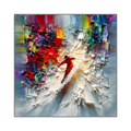 Crimson Momentum Wall Art