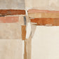 Rust, terracotta and dusty pink bands cross a quiet field of cream and sand. Full artwork without a frame.
