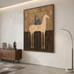Balanced Rider artwork displayed in a furnished interior, room setting 4.