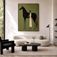 Quiet Companion artwork displayed in a furnished interior, room setting 2.