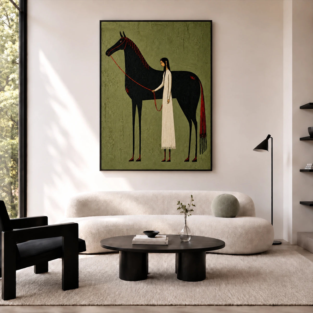 Quiet Companion artwork displayed in a furnished interior, room setting 2.