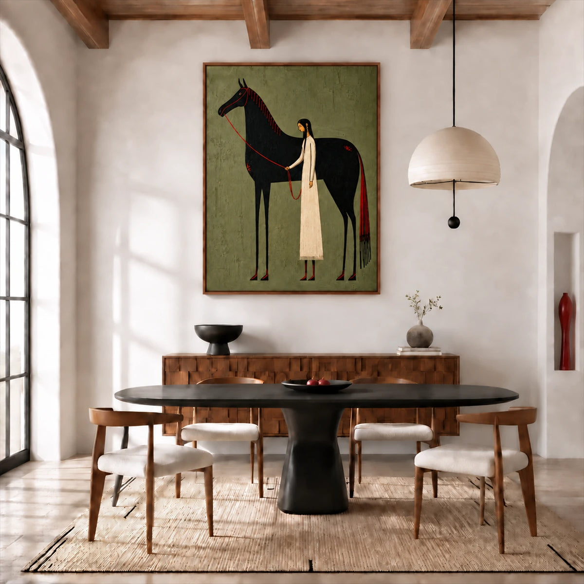 Quiet Companion artwork displayed in a furnished interior, room setting 3.