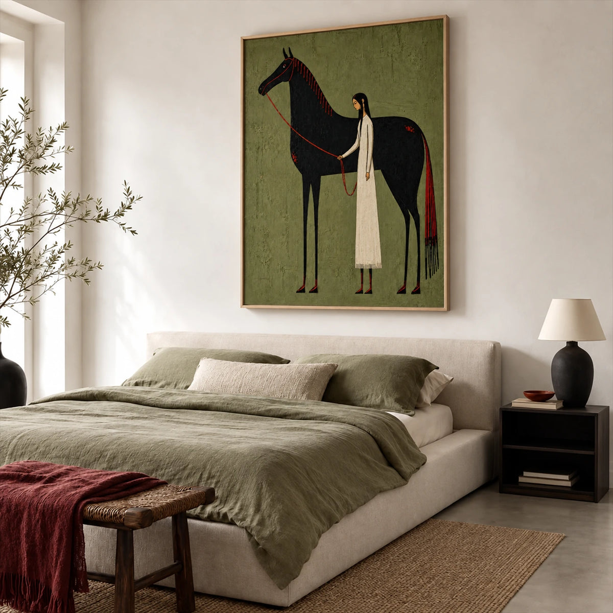 Quiet Companion artwork displayed in a furnished interior, room setting 4.