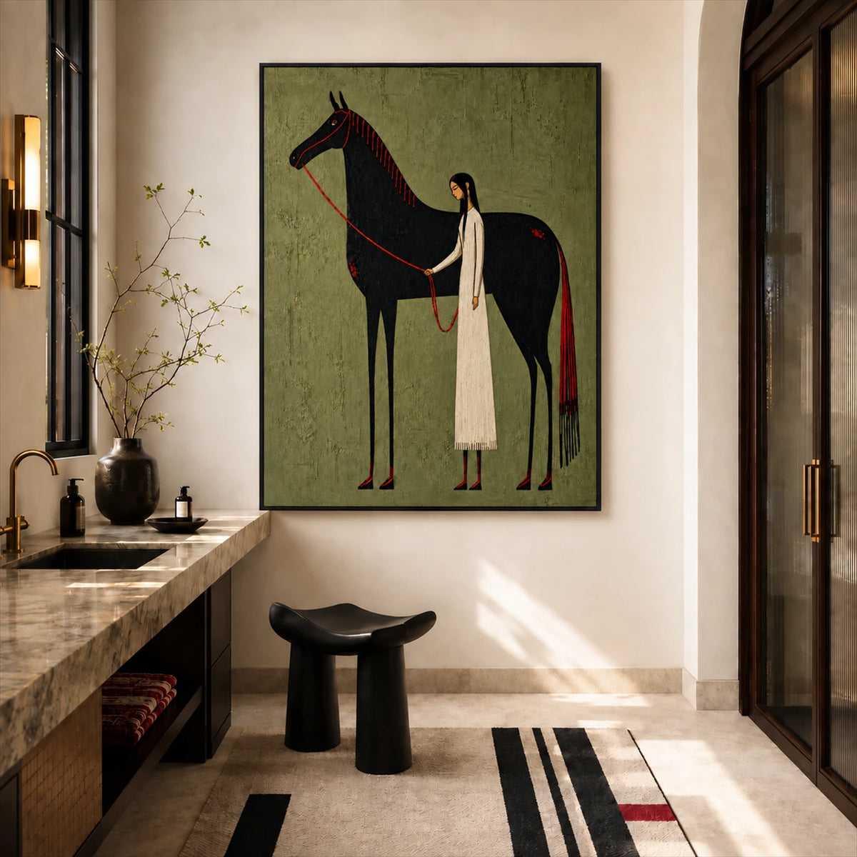 Quiet Companion artwork displayed in a furnished interior, room setting 5.