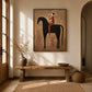 Desert Lasso artwork displayed in a furnished interior, room setting 1.