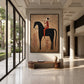 Desert Lasso artwork displayed in a furnished interior, room setting 2.