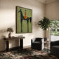 Midnight Horseman artwork displayed in a furnished interior, room setting 1.