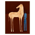 Crimson Companion Wall Art