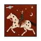 Starlit Vaquero square artwork in a black frame on a transparent background.