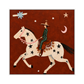 Starlit Vaquero square artwork in a white frame on a transparent background.