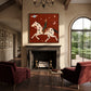 Starlit Vaquero artwork displayed in a furnished interior, room setting 4.