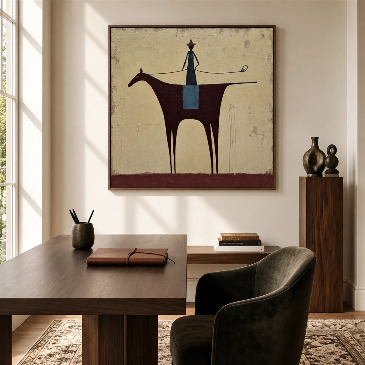 Quiet Standard artwork displayed in a furnished interior, room setting 1.