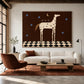 Moonlit Horse artwork displayed in a furnished interior, room setting 4.