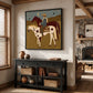Prairie Crossing artwork displayed in a furnished interior, room setting 2.