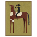 Olive Horseman Wall Art
