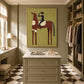 Olive Horseman artwork displayed in a furnished interior, room setting 1.