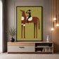 Olive Horseman artwork displayed in a furnished interior, room setting 3.