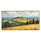 Golden Hills panoramic artwork in a gold frame on a transparent background.