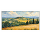 Golden Hills panoramic artwork in a white frame on a transparent background.