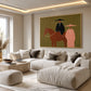 Prairie Pair artwork in a gold frame, displayed in a furnished interior (interior view 5).