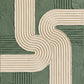 Sage Rhythm full artwork with raised cream bands curving across a textured sage green ground.
