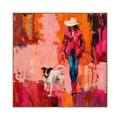 Scarlet Stroll Wall Art