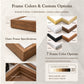 Cowgirl Revelry Wall Art — Canvoil guide to seven frame finishes, outer frame dimensions and custom color options