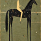 Nightfall Rider full artwork. A rider in warm ivory sits on a black horse beneath a pale broad-brimmed hat.
