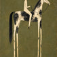 Painted Sentinel full artwork. A pale rider sits on a black-and-white horse whose irregular patches echo a weathered painted surface.