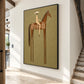 Terracotta Standard artwork displayed beside a staircase in a sunlit hallway.