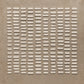 Linen Intervals full artwork. Small raised ivory bars repeat across a warm taupe field, creating an even rhythm of light and shadow.