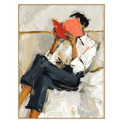 Vermilion Pages artwork in a gold frame on a transparent background.