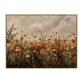 Arte de pared de flores silvestres de otoño
