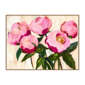 Décoration murale arabesques roses