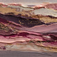 Rose Strata full artwork. Layers of rose, burgundy, ivory, and gold sweep across the surface like bands of exposed earth.