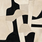 Ivory Interlock full artwork. Broad ivory shapes interlock across a deep black field, creating angular passages and softly curved edges.