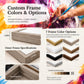 Ochre Masonry Wall Art — Canvoil guide to seven frame finishes, outer frame dimensions and custom color options