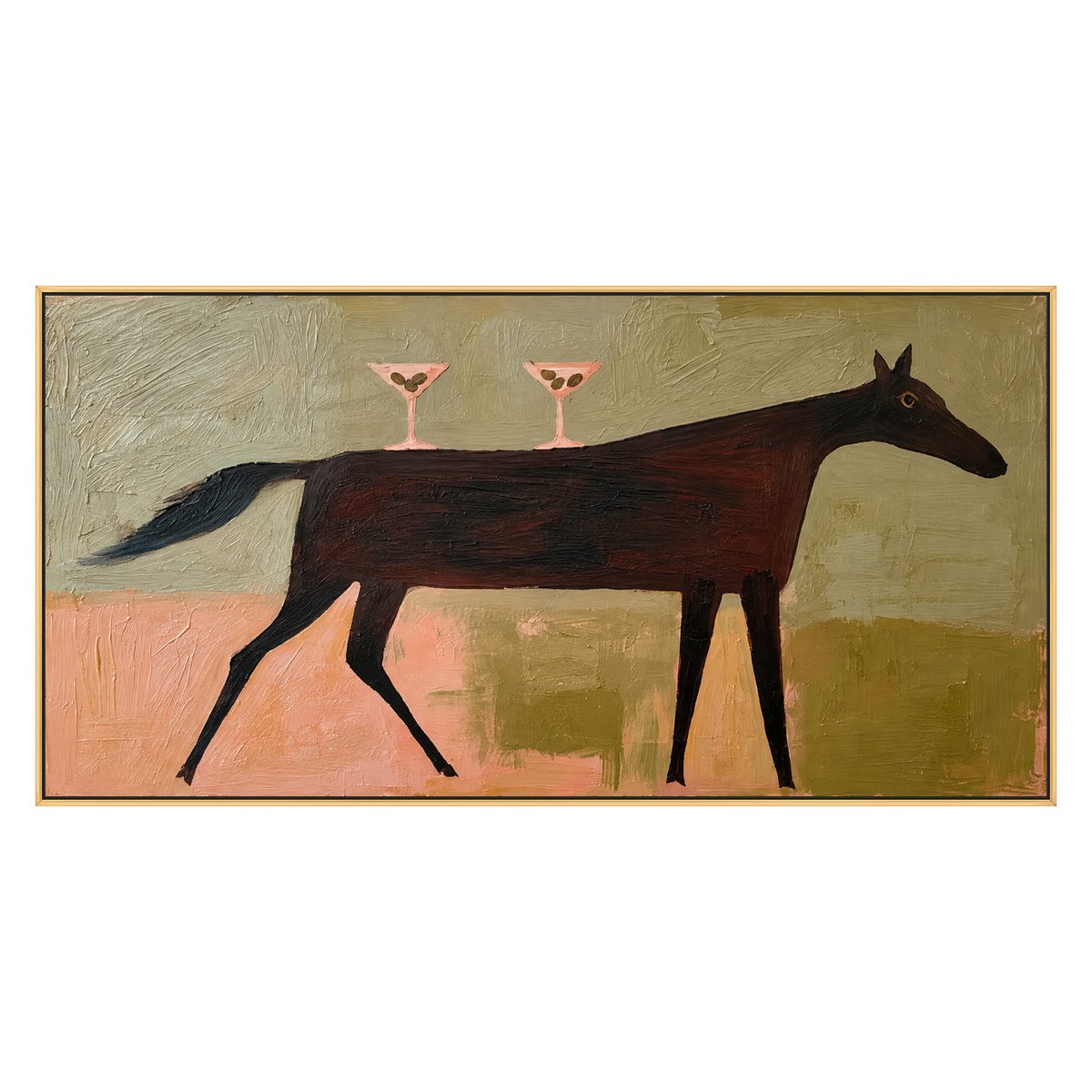 Twilight Trot artwork in a gold frame on a transparent background.