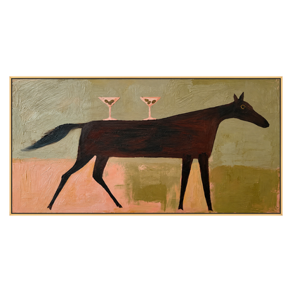 Twilight Trot artwork in a gold frame on a transparent background.