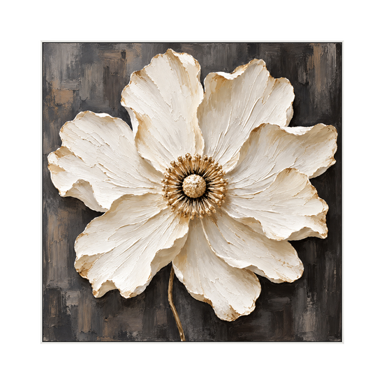 Ivory Radiance artwork in a white frame on a transparent background.