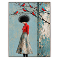 Scarlet Perch Wall Art