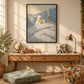 Bedtime Duck artwork displayed above a wooden activity desk.