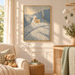 Bedtime Duck artwork displayed above a chair beside a crib.