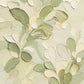 Tender Foliage full artwork. Pale sage and ivory leaves rise along slender stems over a creamy textured ground.