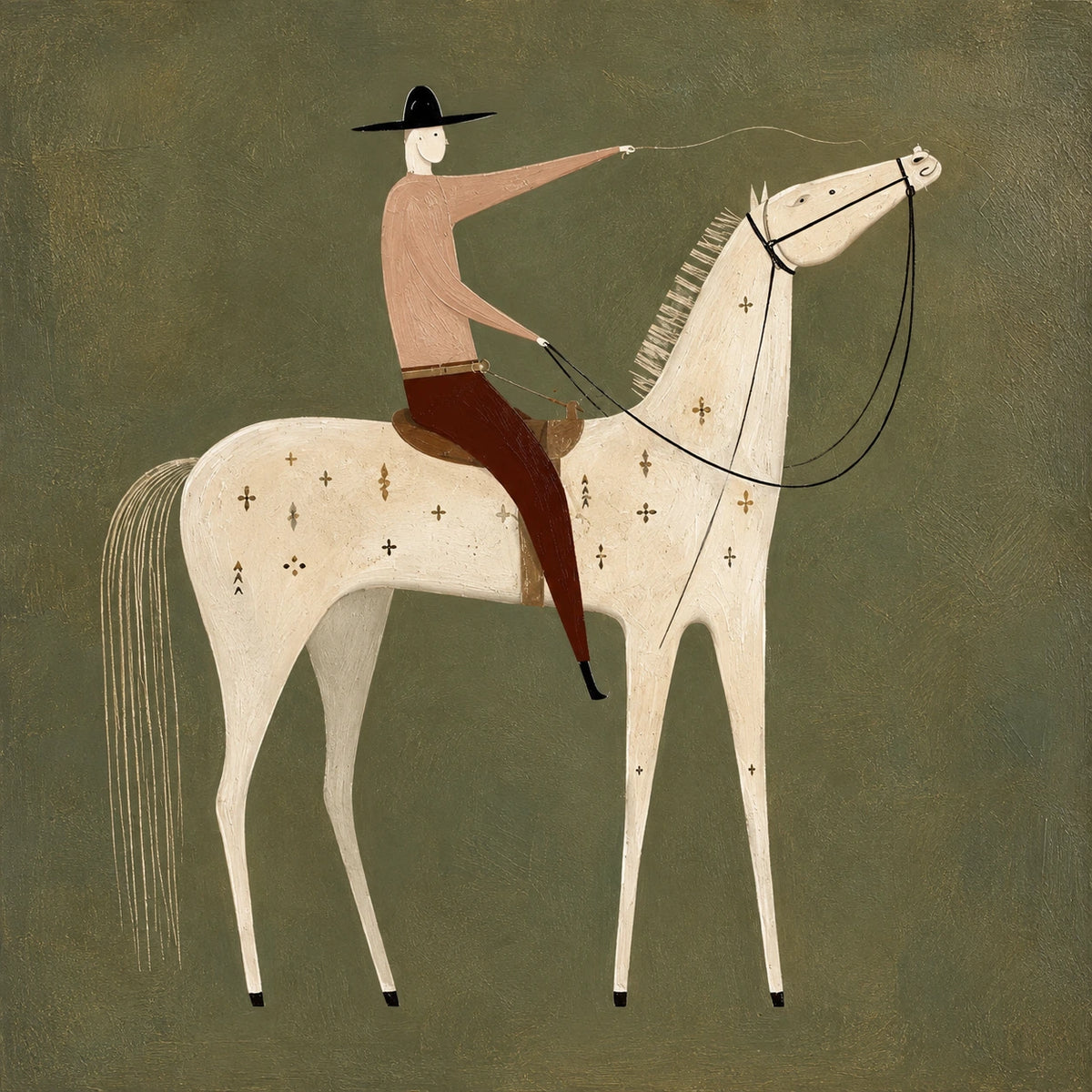 Western Counterpart diptych, left panel artwork.
