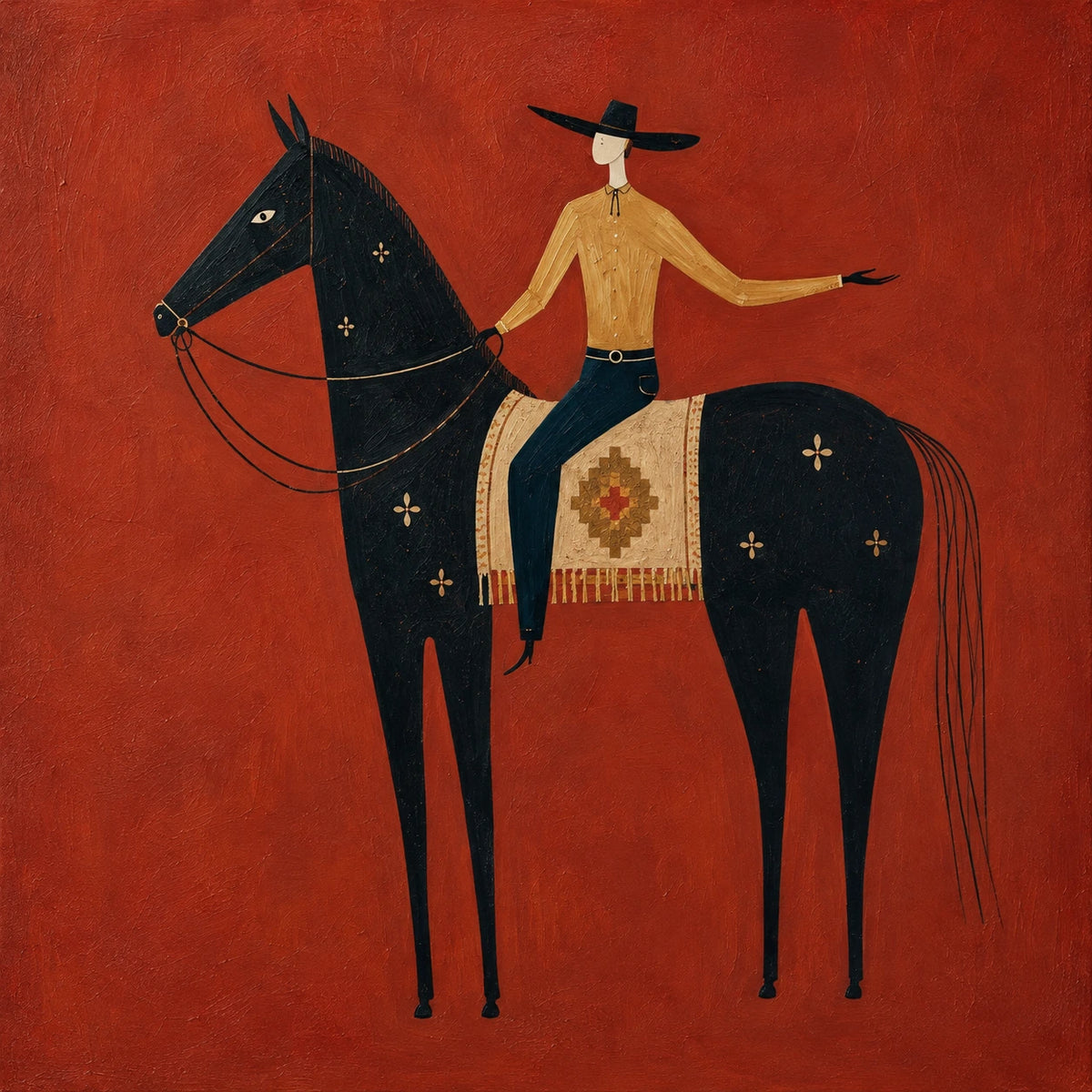 Western Counterpart diptych, right panel artwork.