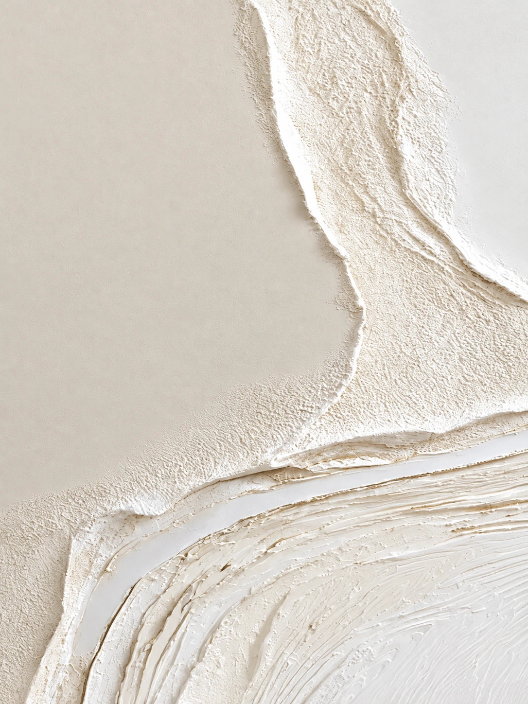 Ivory Confluence diptych, left panel artwork.