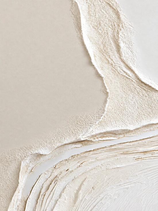 Ivory Confluence diptych, left panel artwork.