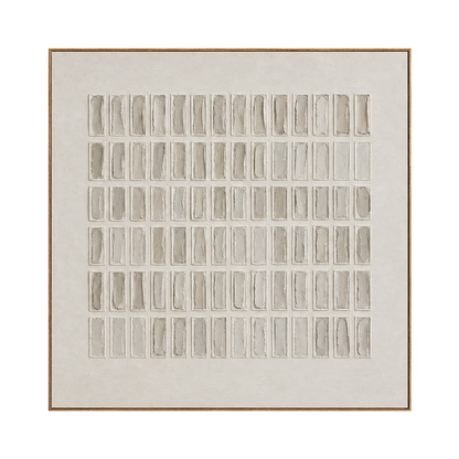 Ivory Register artwork in a natural wood frame on a transparent background.